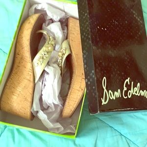 Sam Edelman sandals jeweled like new in box size 9